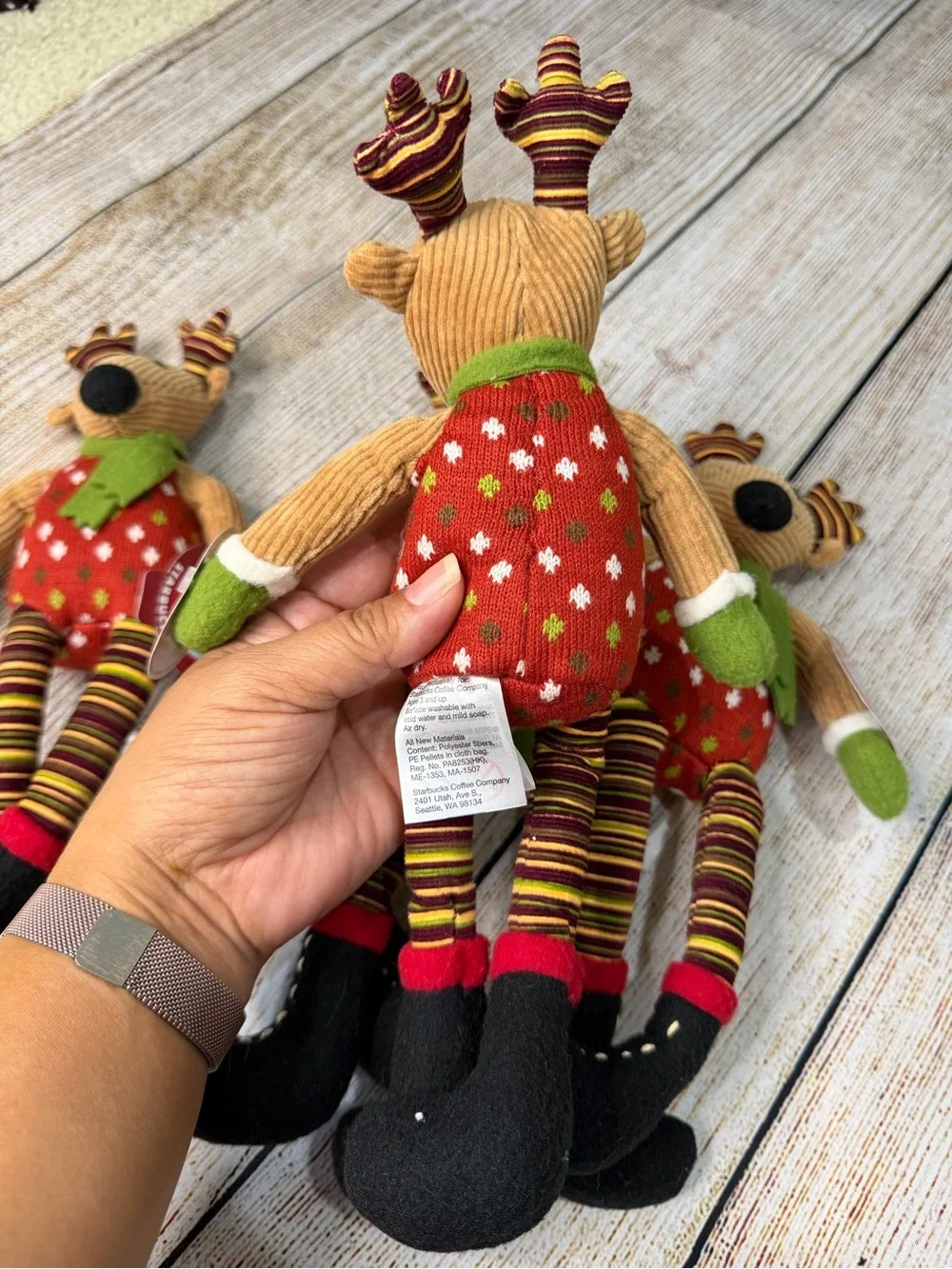 Starbucks Limited Edition 2009 Reindeer Plush Set (4) - NWT